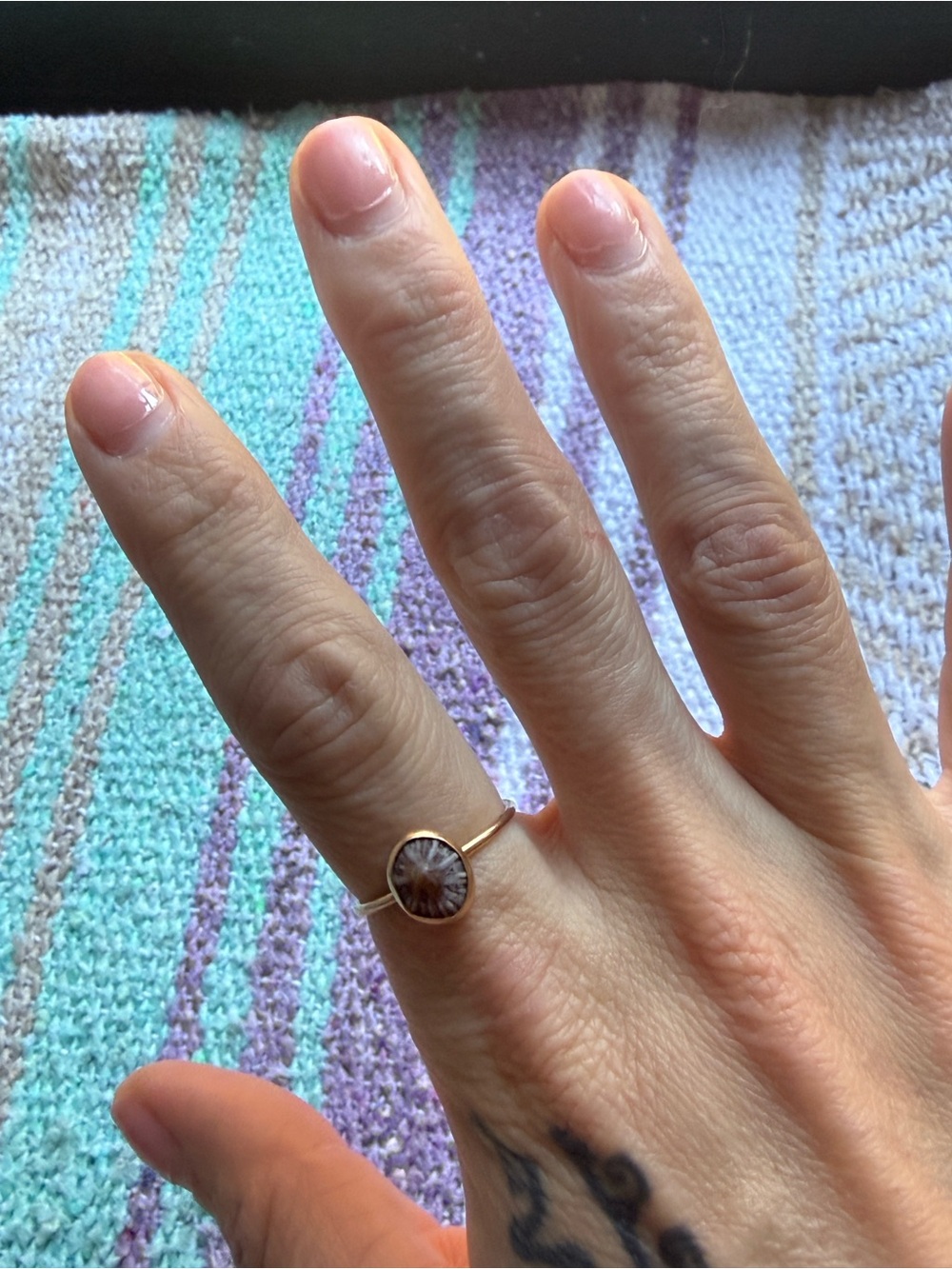 14k GF Opihi ring size 8.5